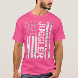 ジャグリング ラブ アメリカ ジャグラー フラグ Tシャツ
