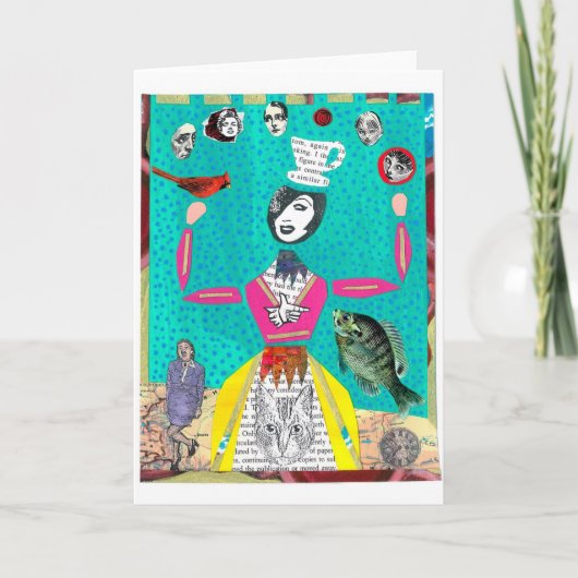 ジャグリング・レディ・グリーティング・カード カード (正面)