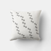 ジャケットと帽子枕を持ったかわいい少年ヤギ クッション (裏面)