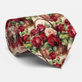 ジャケットに合うタイ｜結婚式＆イベント用フラワータイ ネクタイ (ロール)