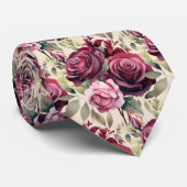ジャケットに合うタイ｜結婚式＆イベント用花柄ネクタイ ネクタイ (ロール)