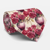 ジャケットに合うタイ｜結婚式＆イベント用花柄ネクタイ ネクタイ (ロール)