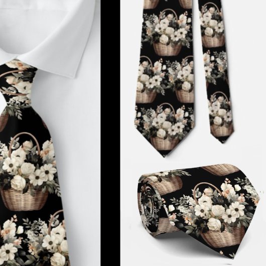 ジャケットに合うタイ｜結婚式＆イベント用花柄ネクタイ ネクタイ