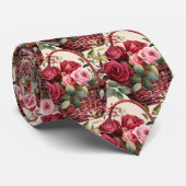 ジャケットに合うタイ｜結婚式＆イベント用花柄ネクタイ ネクタイ (ロール)