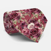 ジャケットに合うタイ｜結婚式＆イベント用花柄ネクタイ ネクタイ (ロール)