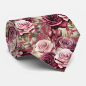 ジャケットに合うタイ｜結婚式＆イベント用花柄ネクタイ ネクタイ (ロール)