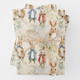 ジャケットのウサギ ラッピングペーパーシート