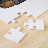 ジャケットを着た熊が新郎 ジグソーパズル (側面)