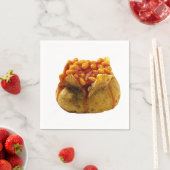 「ジャケットポテトと豆」デザイン紙ナプキン スタンダードカクテルナプキン (インサイチュ)