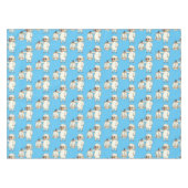 ジャケット漫画を持つ可愛い羊 テーブルクロス (正面(横))