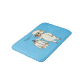 ジャケット漫画を持つ可愛い羊 バスマット (アングル)