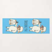 ジャケット漫画を持つ可愛い羊 ヨガマット (裏面(横))