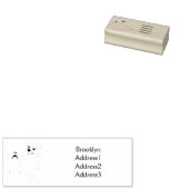 ジャケット漫画を持つ可愛い羊 ラバースタンプ (押印)