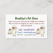 ジャケット漫画を持つ可愛い羊 名刺 (正面)