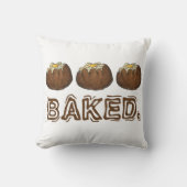 ジャケッ焼いたトラセットポテトポテトバター食品 クッション (正面)