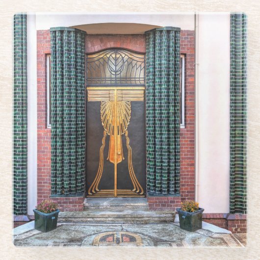 ジャゲンスティルドア ガラスコースター (正面)