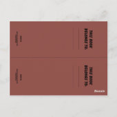 ジャコウウシのbookmarkers ポストカード (裏面)