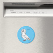 ジャコバン鳩バードカートゥーンイラストレーション マグネット (インサイチュ (食洗機))