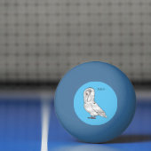 ジャコバン鳩バードカートゥーンイラストレーション 卓球ボール (ネット)