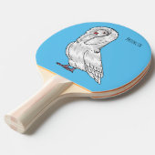 ジャコバン鳩バードカートゥーンイラストレーション 卓球ラケット (正面アングル)