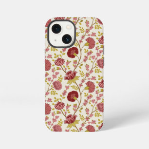 ジャコビアン フローラル レッド ピンク ゴールド クリーム iPhone 13 MINIケース