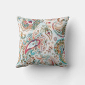 ジャコビーンエスニック花柄 クッション (裏面)