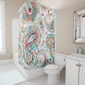 ジャコビーンエスニック花柄 シャワーカーテン (インサイチュ)
