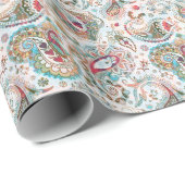 ジャコビーンエスニック花柄 ラッピングペーパー (ロールコーナー)