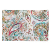 ジャコビーンエスニック花柄 枕カバー (裏面)