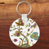 ジャコビーンシベル刺繍木 キーホルダー (正面)