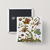 ジャコビーンシベル刺繍木 缶バッジ (正面&裏面)