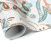 ジャコビーンシームレスパターン。花の背景， eth ラッピングペーパー (ロールコーナー)