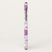 ジャコビーンフローラビッグパターンピンクオンホワイト Case-Mate iPhoneケース (裏面/左)