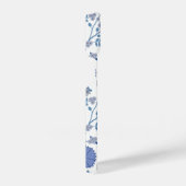 ジャコビーンフローラビッグパターンブルーonホワイト iPhoneケース (右側面)