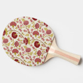 ジャコビーンフローラビッグパターンレッズピンクス金ゴールド 卓球ラケット (横)