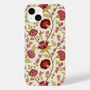 ジャコビーンフローラビッグパターンレッズピンクス金ゴールド Case-Mate iPhone 14 PLUSケース