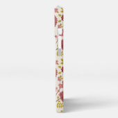 ジャコビーンフローラビッグパターンレッズピンクス金ゴールド iPhoneケース (左側面)