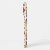 ジャコビーンフローラビッグパターンレッズピンクス金ゴールド iPhoneケース (左側面)