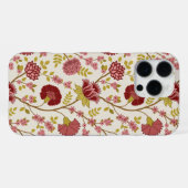 ジャコビーンフローラビッグパターンレッズピンクス金ゴールド iPhoneケース (裏面横)