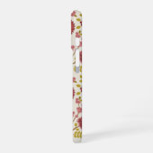 ジャコビーンフローラビッグパターンレッズピンクス金ゴールド iPhone 16ケース (左側面)