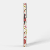 ジャコビーンフローラビッグパターンレッズピンクス金ゴールド SAMSUNG GALAXYケース (右側面)