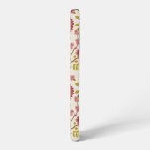 ジャコビーンフローラビッグパターンレッズピンクス金ゴールド SAMSUNG GALAXYケース (左側面)