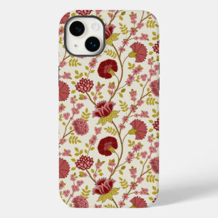 ジャコビーンフローラルパターンレッズピンクス金ゴールド Case-Mate iPhone 14 PLUSケース