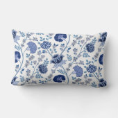 ジャコビーンフローラ2ウェイパターンブルー ランバークッション (裏面)