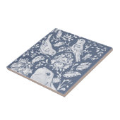 ジャコビーンラビットバーズデニムブルーホワイトトップR タイル (側面)