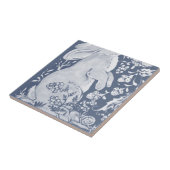 ジャコビーンラビットバーズデニムブルーホワイトボトムL タイル (側面)