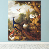 ジャコブボグダニピーコックピーエンパロツカナリア キャンバスプリント (インサイチュ (ウッドフロア))