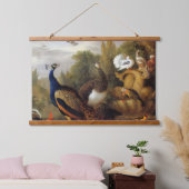 ジャコブボグダニピーコックピーエンパロツカナリア 吊り下げ型タペストリー (寝室)