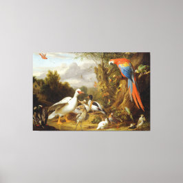 ジャコブ・ボグダニMacaw Ducksのオウムや他の鳥 キャンバスプリント