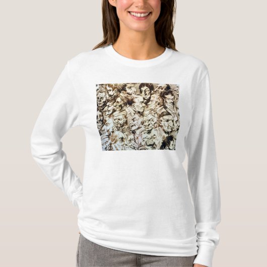 ジャコモのポートレートとの自画像 Tシャツ (正面)